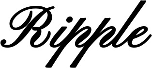 Vorschau des Bootsnamens "Ripple" als Schriftzug für "Bootsbeschriftung Klassisch 107"