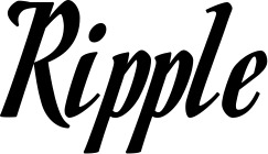 Vorschau des Bootsnamens "Ripple" als Schriftzug für "Style Klassisch 93"