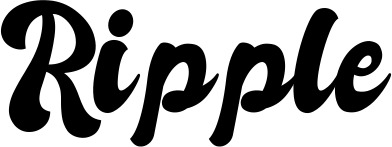 Vorschau des Bootsnamens "Ripple" als Schriftzug für "Bootsbeschriftung Klassisch 41"