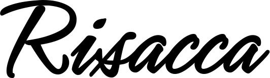 Vorschau des Bootsnamens "Risacca" als Schriftzug für "Bootsbeschriftung Klassisch 71"