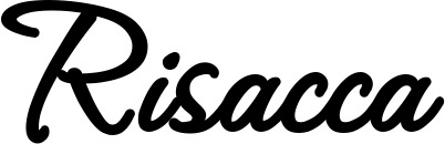 Vorschau des Bootsnamens "Risacca" als Schriftzug für "Bootsbeschriftung Klassisch 111"