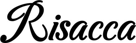 Vorschau des Bootsnamens "Risacca" als Schriftzug für "Bootsbeschriftung Klassisch 50"