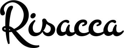 Vorschau des Bootsnamens "Risacca" als Schriftzug für "Bootsbeschriftung Klassisch 81"