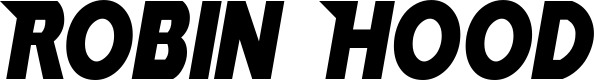 Vorschau des Bootsnamens "Robin Hood" als Schriftzug für "Style Neu 15"