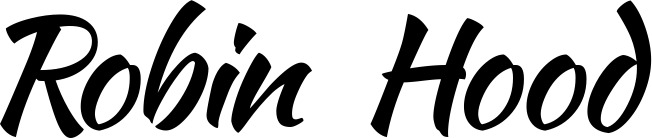 Vorschau des Bootsnamens "Robin Hood" als Schriftzug für "Style Klassisch 73"