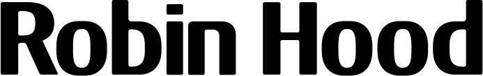Vorschau des Bootsnamens "Robin Hood" als Schriftzug für "Bootsbeschriftung Fett 22"