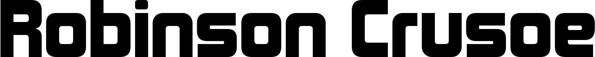 Vorschau des Bootsnamens "Robinson Crusoe" als Schriftzug für "Bootsbeschriftung Neu 25"