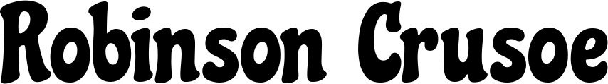 Vorschau des Bootsnamens "Robinson Crusoe" als Schriftzug für "Bootsbeschriftung Klassisch 53"