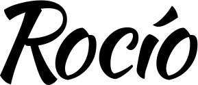 Vorschau des Bootsnamens "Rocío" als Schriftzug für "Bootsbeschriftung Klassisch 73"