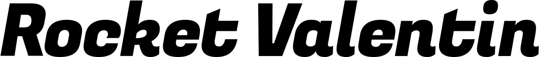Vorschau des Bootsnamens "Rocket Valentin" als Schriftzug für "Bootsbeschriftung Kursiv 04"
