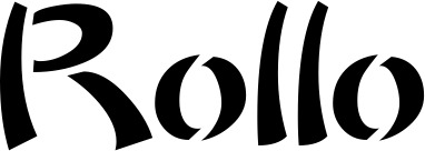 Vorschau des Bootsnamens "Rollo" als Schriftzug für "Bootsbeschriftung Neu 03"