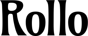 Vorschau des Bootsnamens "Rollo" als Schriftzug für "Bootsbeschriftung Klassisch 36"