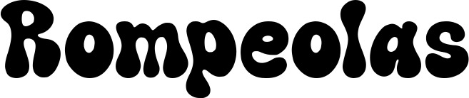 Vorschau des Bootsnamens "Rompeolas" als Schriftzug für "Bootsbeschriftung Neu 62"