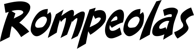 Vorschau des Bootsnamens "Rompeolas" als Schriftzug für "Bootsbeschriftung Klassisch 31"