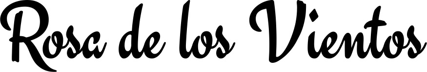 Vorschau des Bootsnamens "Rosa de los Vientos" als Schriftzug für "Bootsbeschriftung Klassisch 63"
