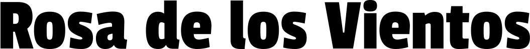 Vorschau des Bootsnamens "Rosa de los Vientos" als Schriftzug für "Bootsbeschriftung Fett 30"