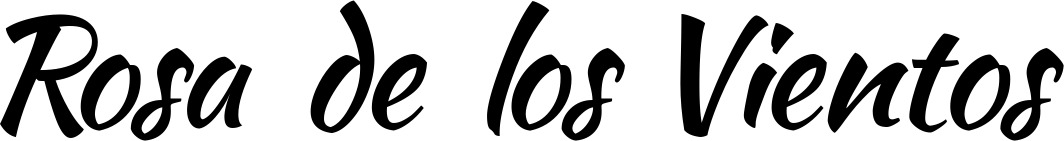 Vorschau des Bootsnamens "Rosa de los Vientos" als Schriftzug für "Bootsbeschriftung Klassisch 73"