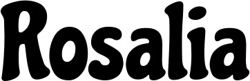 Vorschau des Bootsnamens "Rosalia" als Schriftzug für "Bootsbeschriftung Neu 41"