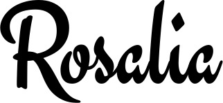 Vorschau des Bootsnamens "Rosalia" als Schriftzug für "Bootsbeschriftung Klassisch 63"