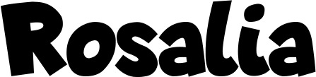 Vorschau des Bootsnamens "Rosalia" als Schriftzug für "Bootsbeschriftung Neu 48"