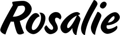 Bootsname 'Rosalie' angezeigt als 'Bootsbeschriftung Klassisch 19'