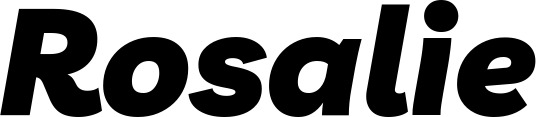 Bootsname 'Rosalie' angezeigt als 'Bootsbeschriftung Kursiv 06'