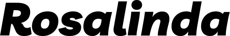 Vorschau des Bootsnamens "Rosalinda" als Schriftzug für "Bootsbeschriftung Kursiv 06"