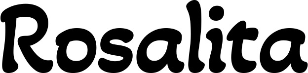 Vorschau des Bootsnamens "Rosalita" als Schriftzug für "Bootsbeschriftung Klassisch 103"
