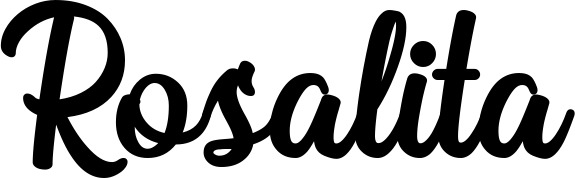 Vorschau des Bootsnamens "Rosalita" als Schriftzug für "Bootsbeschriftung Klassisch 43"