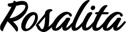 Vorschau des Bootsnamens "Rosalita" als Schriftzug für "Bootsbeschriftung Klassisch 48"