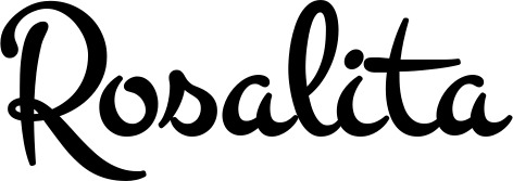 Vorschau des Bootsnamens "Rosalita" als Schriftzug für "Bootsbeschriftung Klassisch 81"