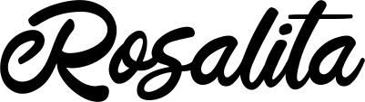 Vorschau des Bootsnamens "Rosalita" als Schriftzug für "Bootsbeschriftung Klassisch 102"