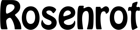 Vorschau des Bootsnamens "Rosenrot" als Schriftzug für "Bootsbeschriftung Fett 01"