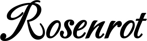 Vorschau des Bootsnamens "Rosenrot" als Schriftzug für "Style Klassisch 50"