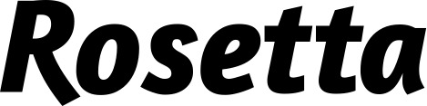 Vorschau des Bootsnamens "Rosetta" als Schriftzug für "Bootsbeschriftung Kursiv 01"
