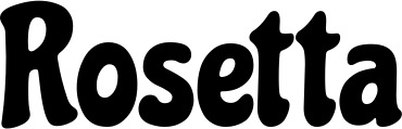 Vorschau des Bootsnamens "Rosetta" als Schriftzug für "Bootsbeschriftung Klassisch 53"