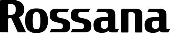 Vorschau des Bootsnamens "Rossana" als Schriftzug für "Bootsbeschriftung Fett 22"