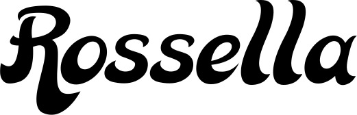 Vorschau des Bootsnamens "Rossella" als Schriftzug für "Bootsbeschriftung Klassisch 33"