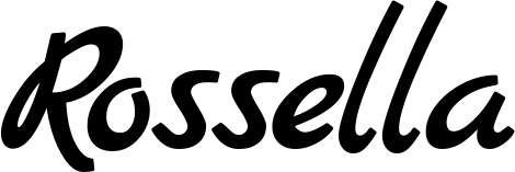 Vorschau des Bootsnamens "Rossella" als Schriftzug für "Bootsbeschriftung Klassisch 45"