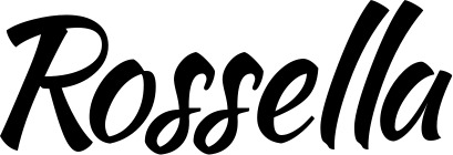 Vorschau des Bootsnamens "Rossella" als Schriftzug für "Bootsbeschriftung Klassisch 73"