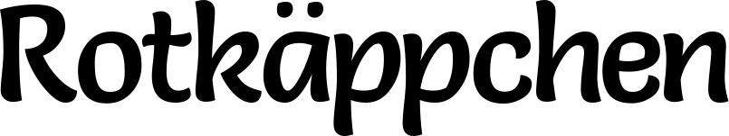 Vorschau des Bootsnamens "Rotkäppchen" als Schriftzug für "Bootsbeschriftung Klassisch 94"