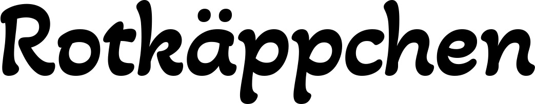 Vorschau des Bootsnamens "Rotkäppchen" als Schriftzug für "Bootsbeschriftung Klassisch 103"