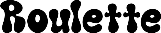 Vorschau des Bootsnamens "Roulette" als Schriftzug für "Bootsbeschriftung Neu 62"