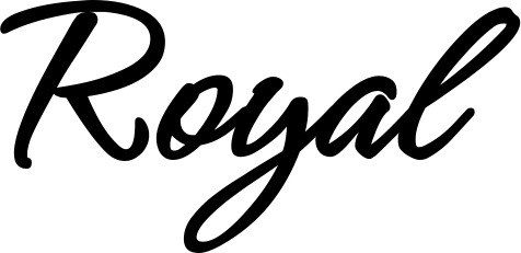Bootsname 'Royal' angezeigt als 'Bootsbeschriftung Klassisch 71'