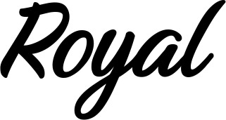 Bootsname 'Royal' angezeigt als 'Bootsbeschriftung Klassisch 48'