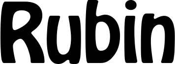 Vorschau des Bootsnamens "Rubin" als Schriftzug für "Bootsbeschriftung Fett 01"