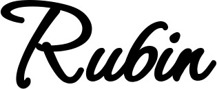 Vorschau des Bootsnamens "Rubin" als Schriftzug für "Bootsbeschriftung Klassisch 111"