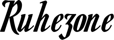 Vorschau des Bootsnamens "Ruhezone" als Schriftzug für "Bootsbeschriftung Klassisch 93"