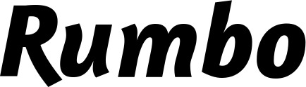 Vorschau des Bootsnamens "Rumbo" als Schriftzug für "Bootsbeschriftung Kursiv 01"
