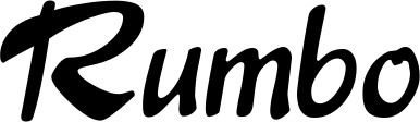 Vorschau des Bootsnamens "Rumbo" als Schriftzug für "Bootsbeschriftung Klassisch 15"